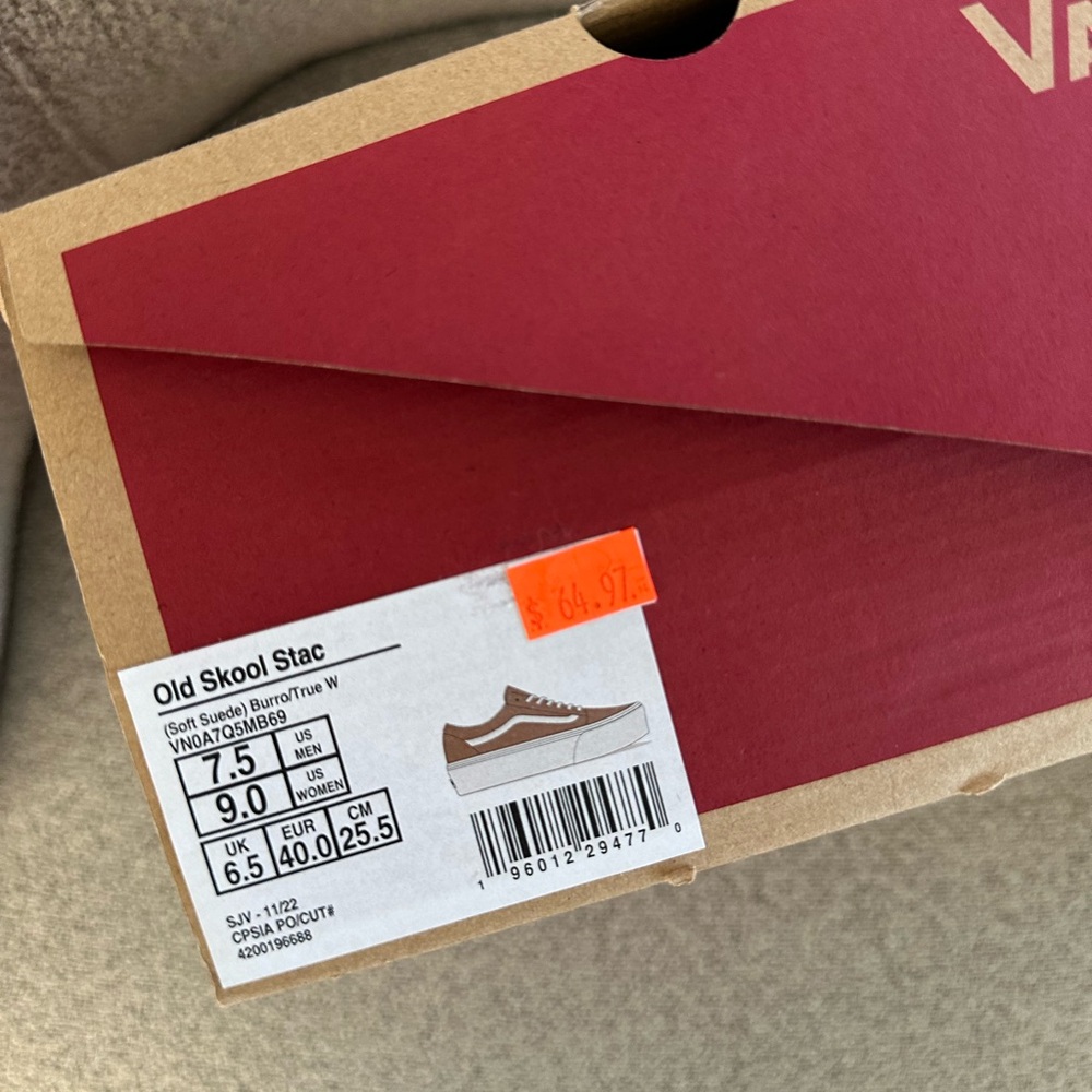 Vans Old Skool Stac in Brown and White